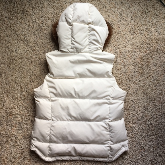 J. Crew Faux Fur Hood Trimmed Down Vest - Picture 4 of 8